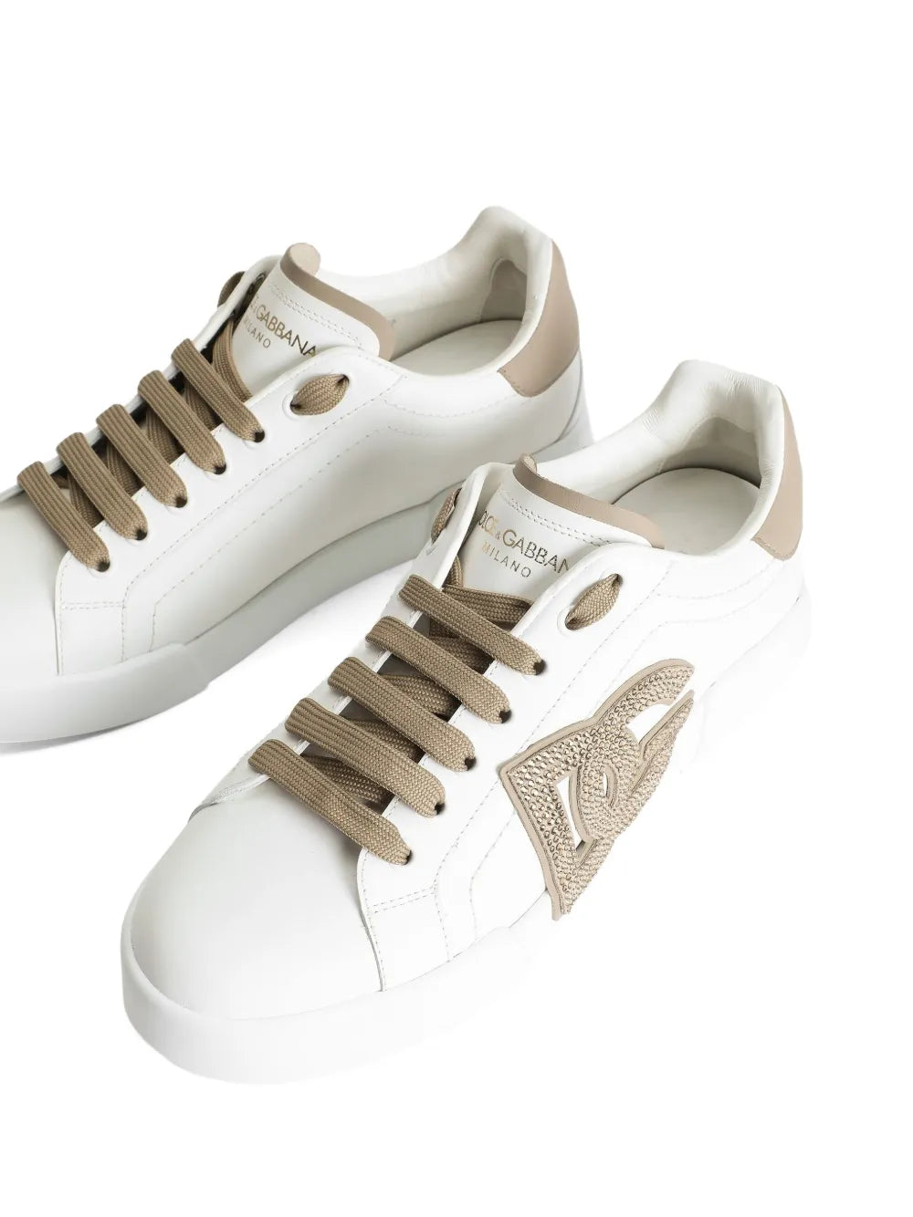 Dolce & Gabbana Portofino Logo-Embellished Low-Top