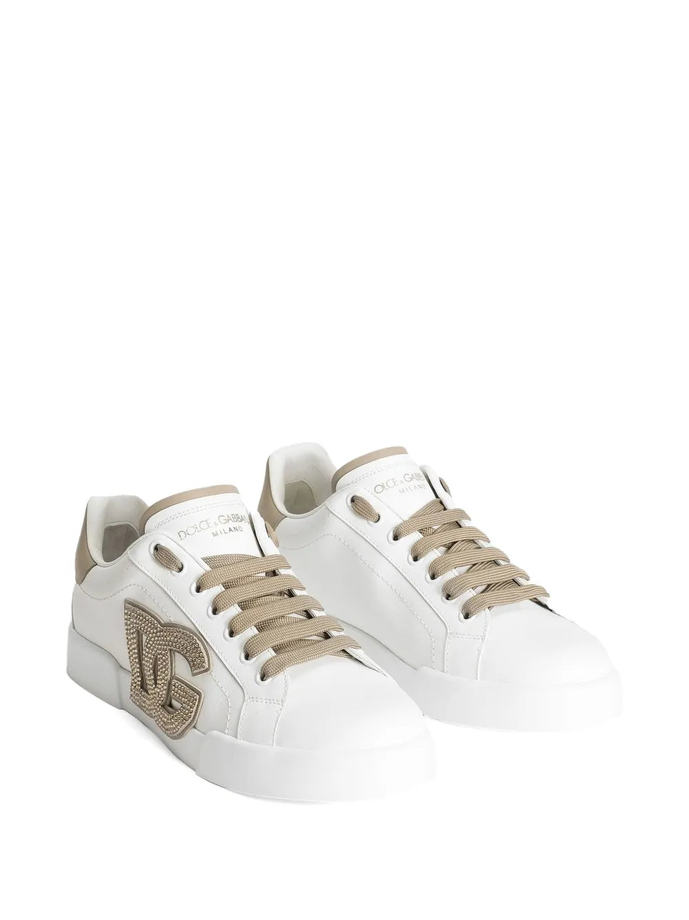 Dolce & Gabbana Portofino Logo-Embellished Low-Top